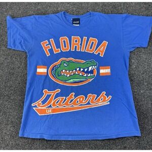 Florida Gators Old Varsity Brand T-Shirt Blue M 2000s Vintage Style Distressed